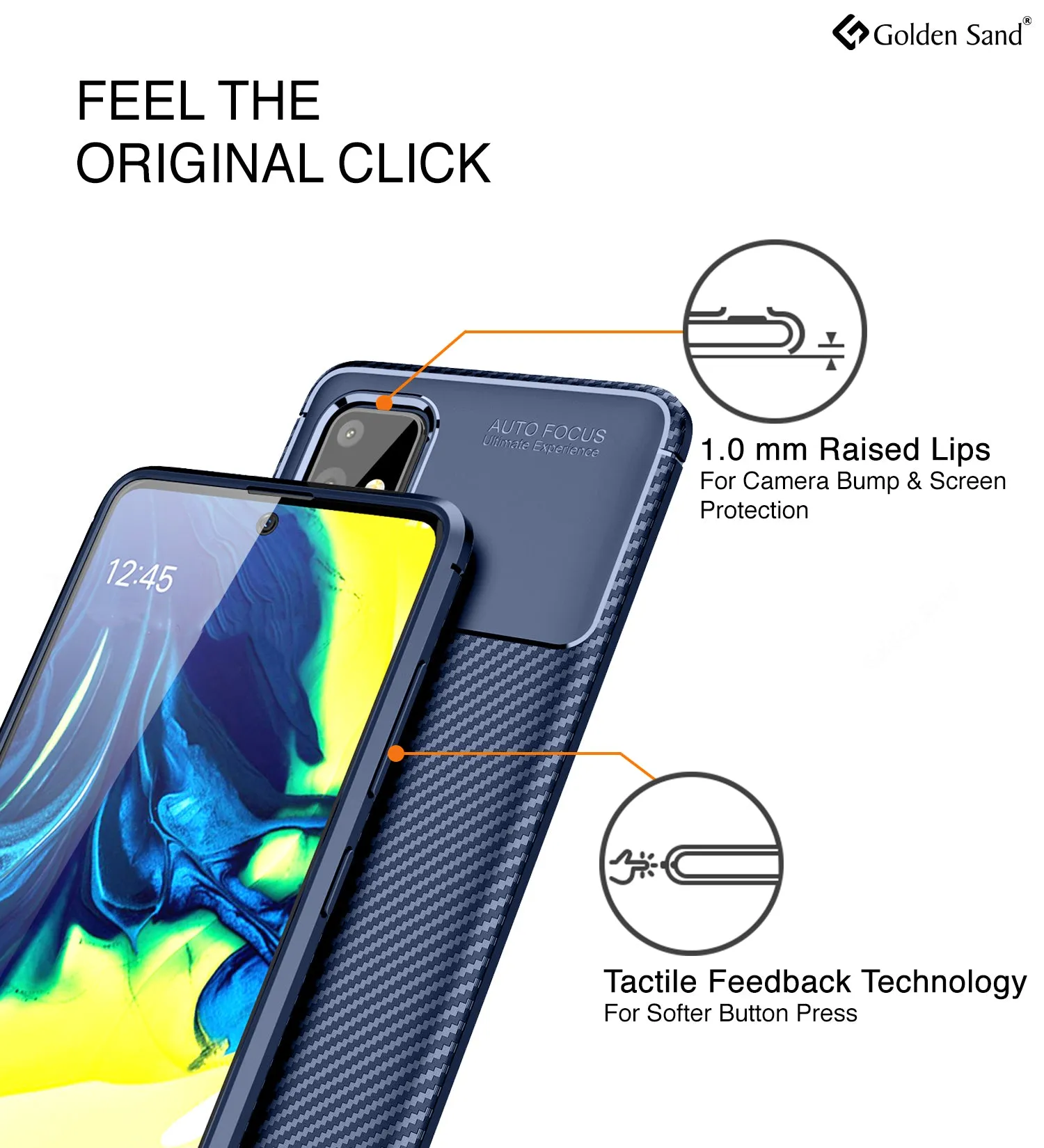 Aramid Fibre Series Shockproof Armor Back Cover for Samsung Galaxy A71 6.7 inch, Blue