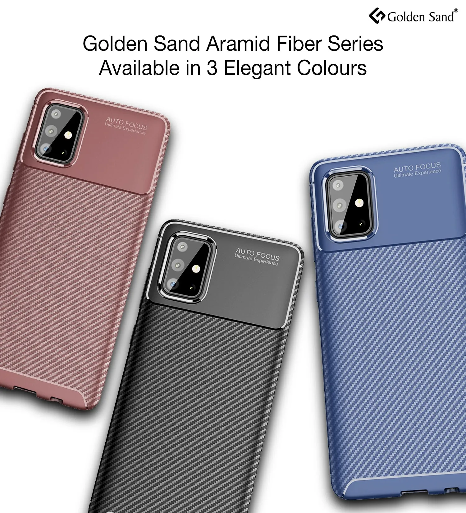 Aramid Fibre Series Shockproof Armor Back Cover for Samsung Galaxy A71 6.7 inch, Blue