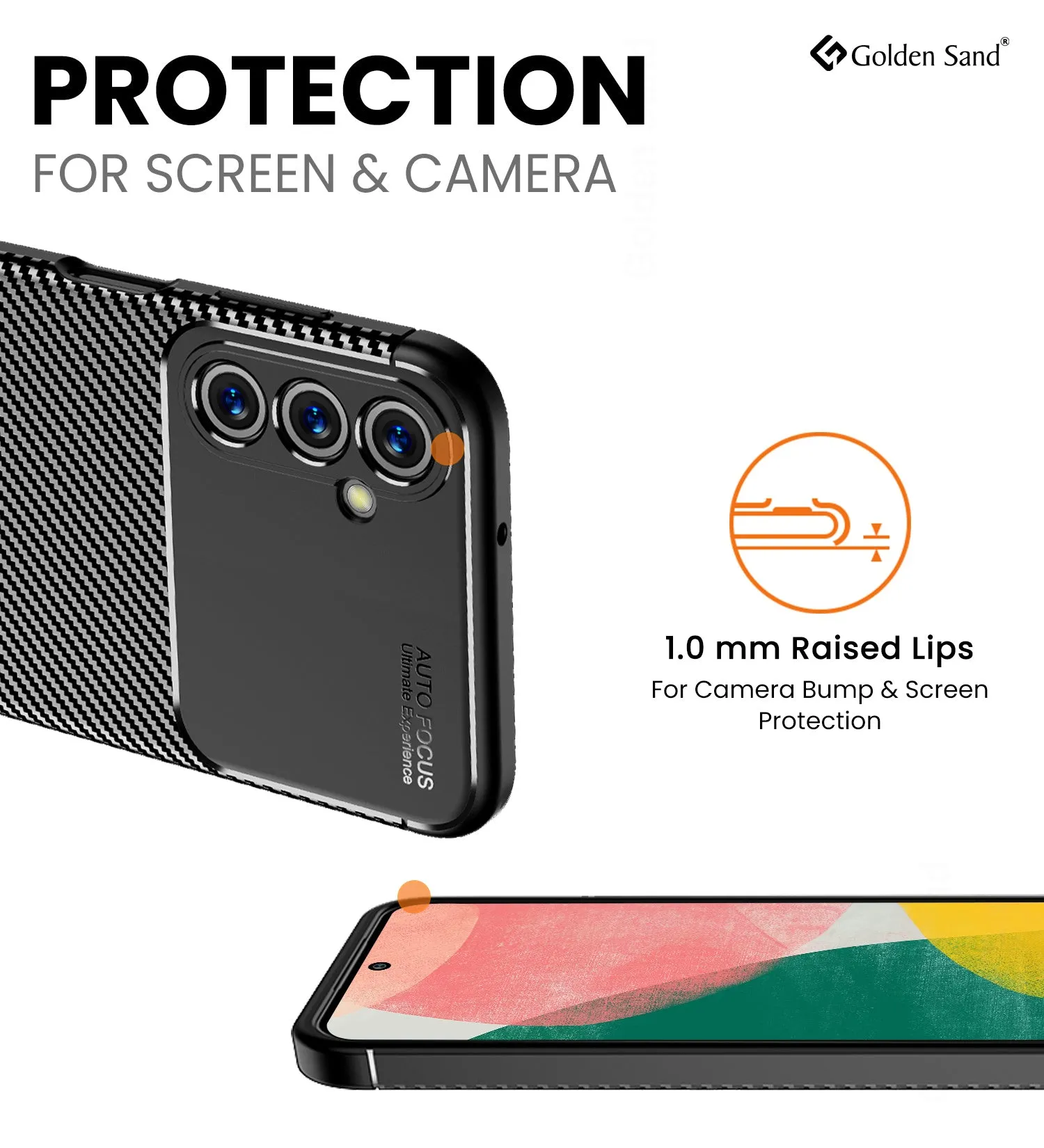 Aramid Fibre Series Shockproof Armor Back Cover for Samsung Galaxy F54 5G, 6.7 inch, Black