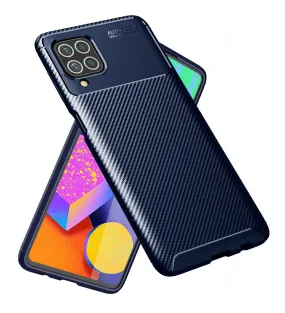 Aramid Fibre Series Shockproof Armor Back Cover for Samsung Galaxy F62, Samsung Galaxy M62, 6.7 inch, Blue