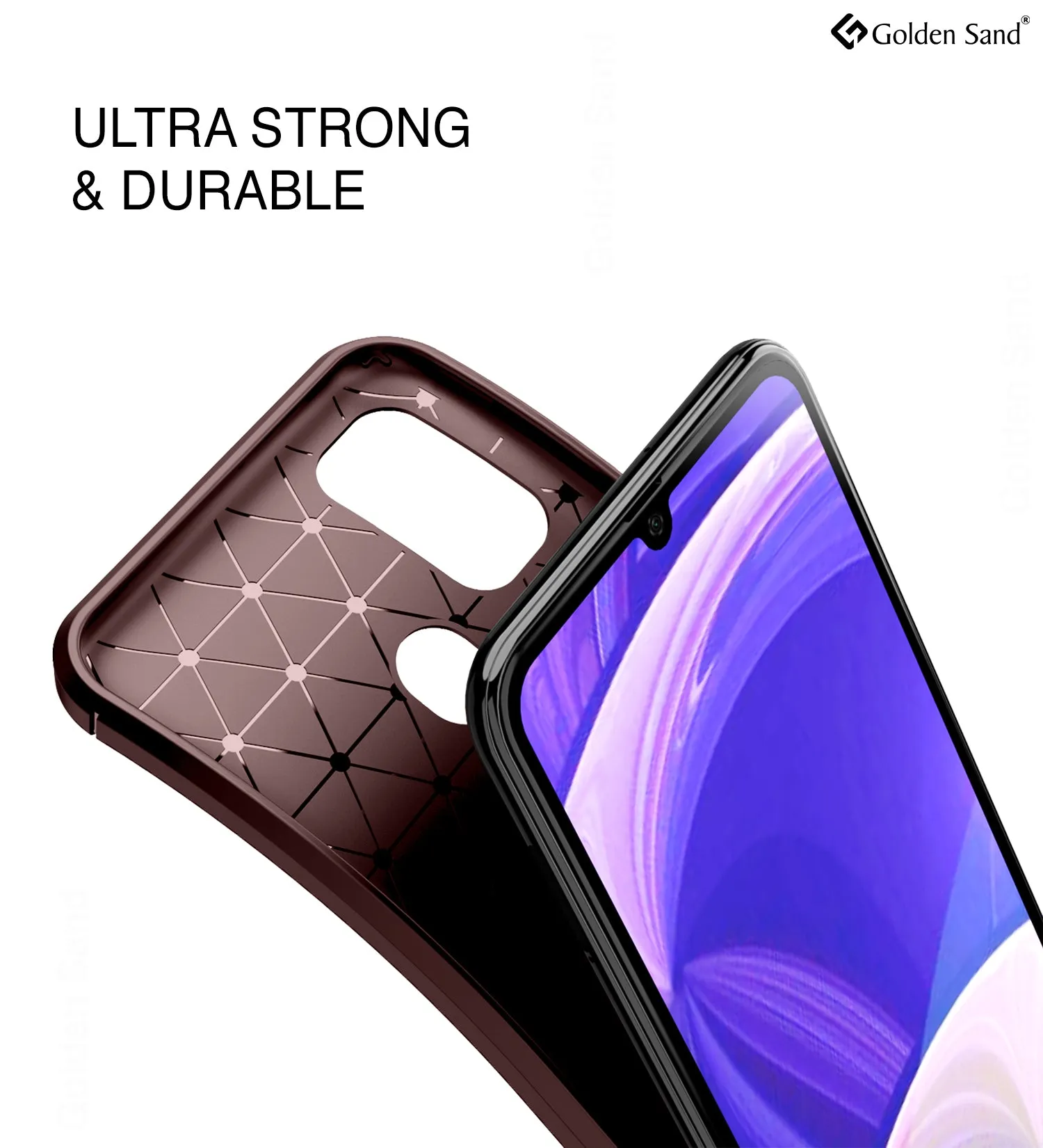 Aramid Fibre Series Shockproof Armor Back Cover for Samsung Galaxy M31, Samsung Galaxy F41 6.4 inch, Brown