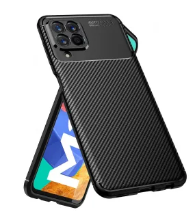 Aramid Fibre Series Shockproof Armor Back Cover for Samsung Galaxy M33 5G, 6.6 inch, Black