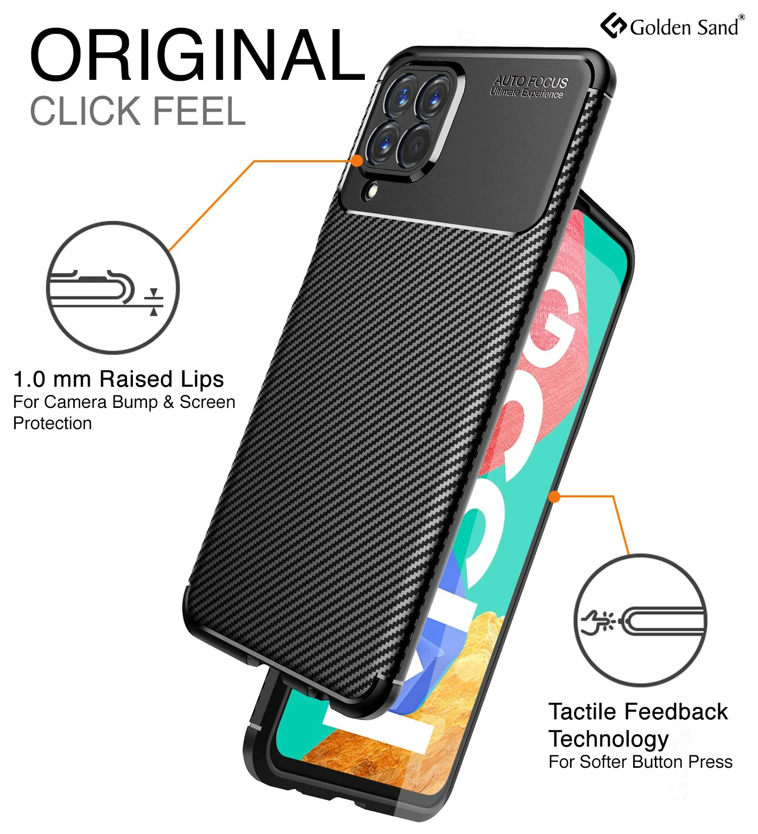 Aramid Fibre Series Shockproof Armor Back Cover for Samsung Galaxy M33 5G, 6.6 inch, Black
