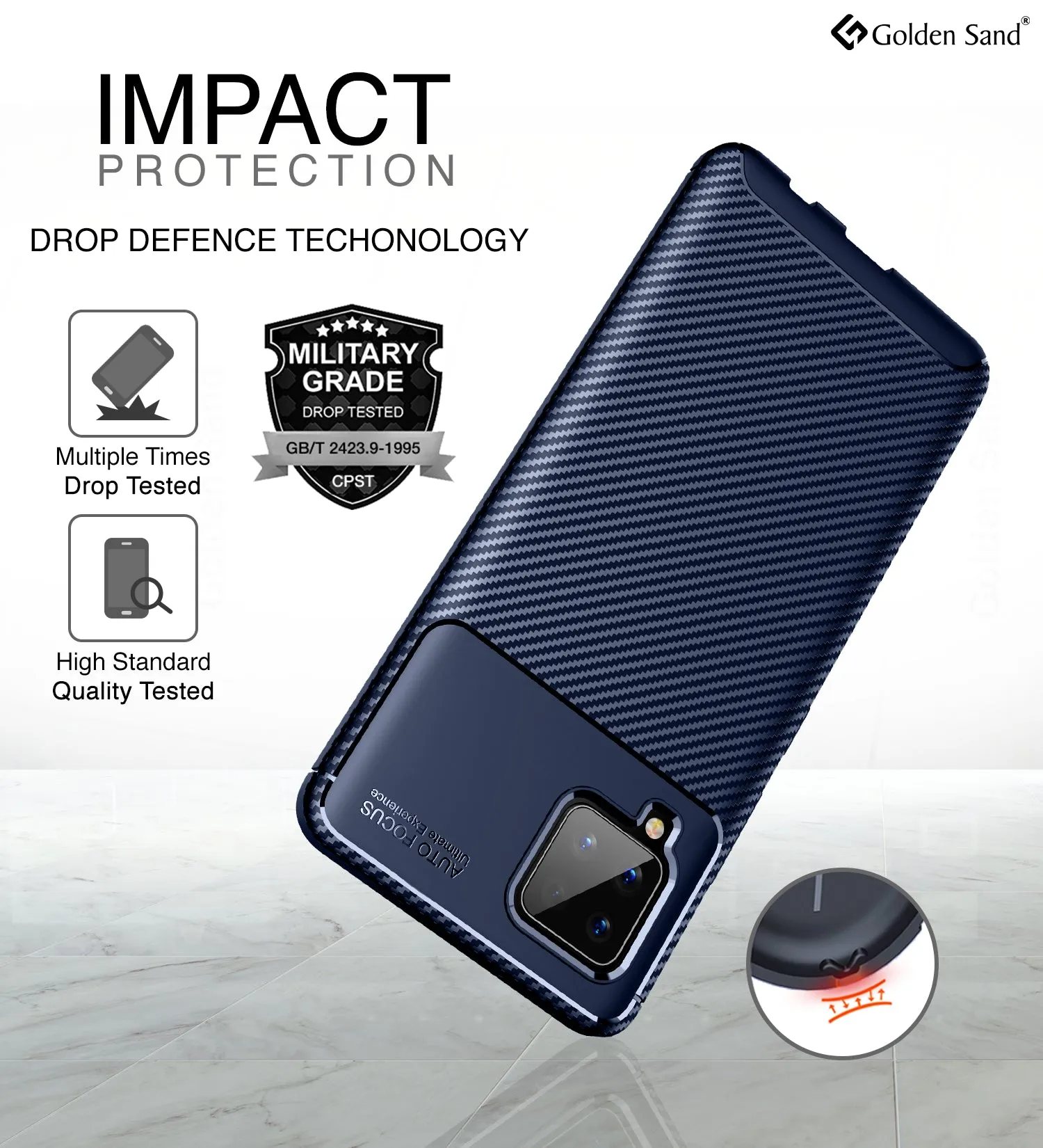Aramid Fibre Series Shockproof Armor Back Cover for Samsung Galaxy M42 5G, Samsung Galaxy A42 5G, 6.6 inch, Prism Blue