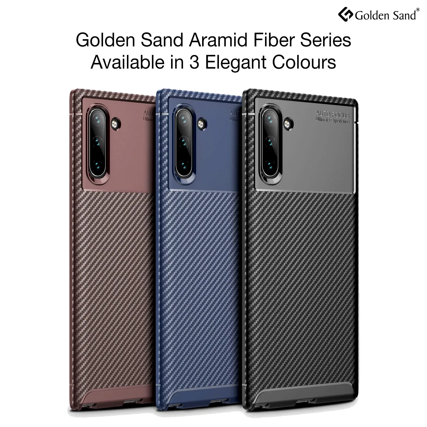 Aramid Fibre Series Shockproof Armor Back Cover for Samsung Galaxy Note 10 6.7 inch, Black