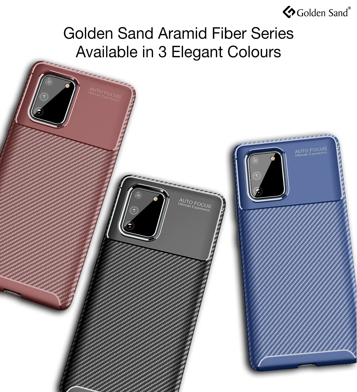 Aramid Fibre Series Shockproof Armor Back Cover for Samsung Galaxy S10 Lite 6.7 inch, Blue
