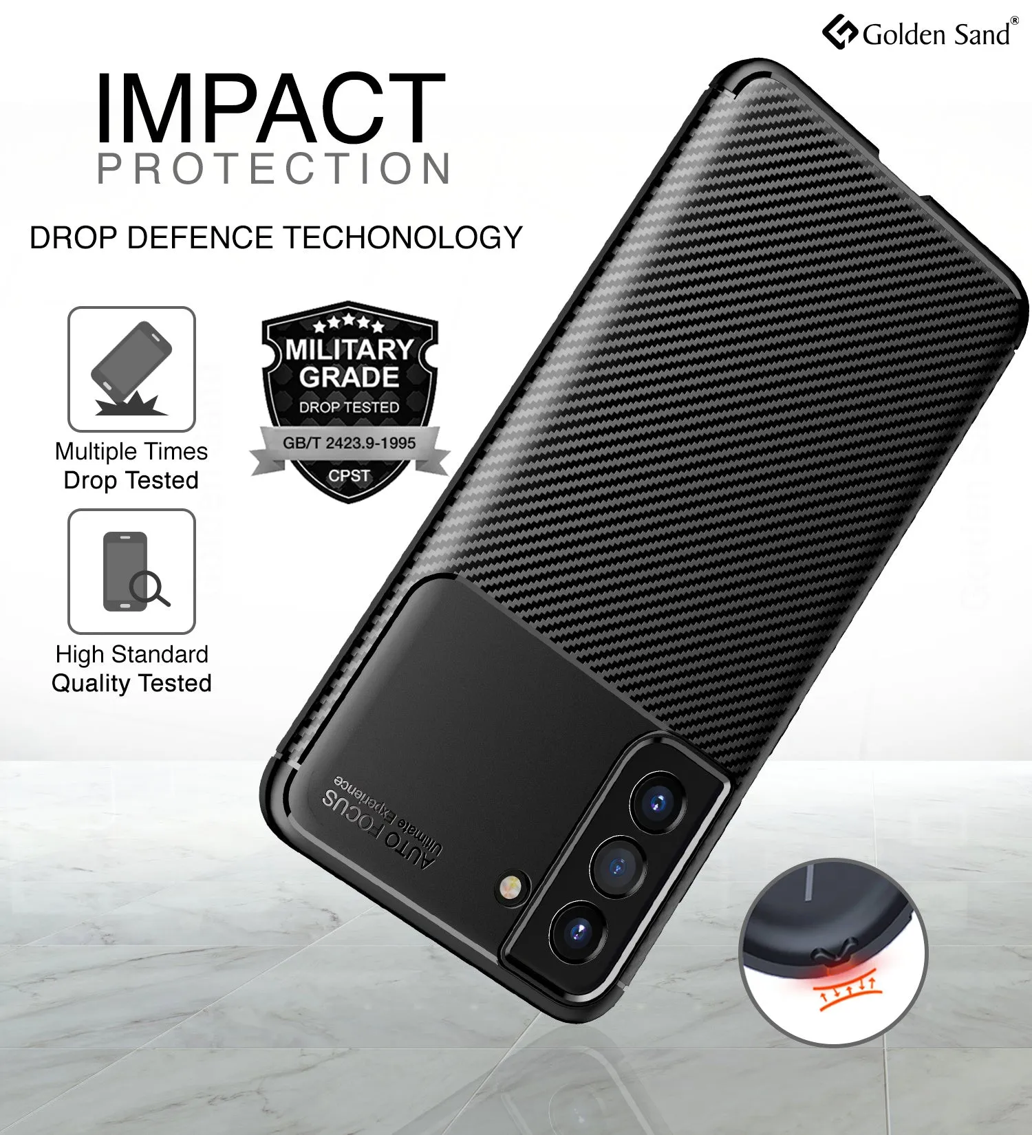 Aramid Fibre Series Shockproof Armor Back Cover for Samsung Galaxy S21 FE 5G, Samsung Galaxy S21 FE 5G 2023 (Snapdragon 888), 6.41 inch, Black