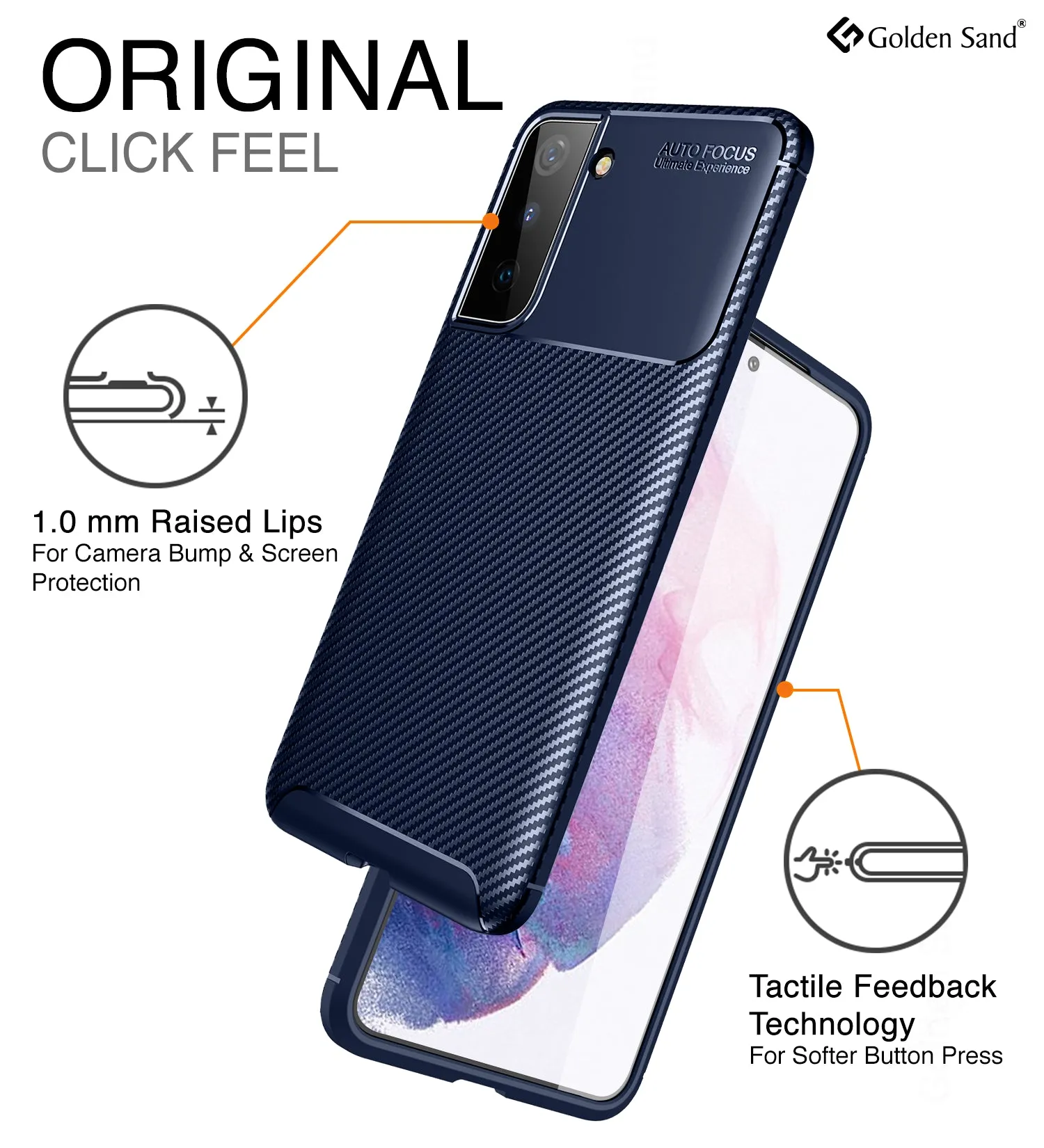 Aramid Fibre Series Shockproof Armor Back Cover for Samsung Galaxy S21 Plus, 6.7 inch, Atlantic Blue