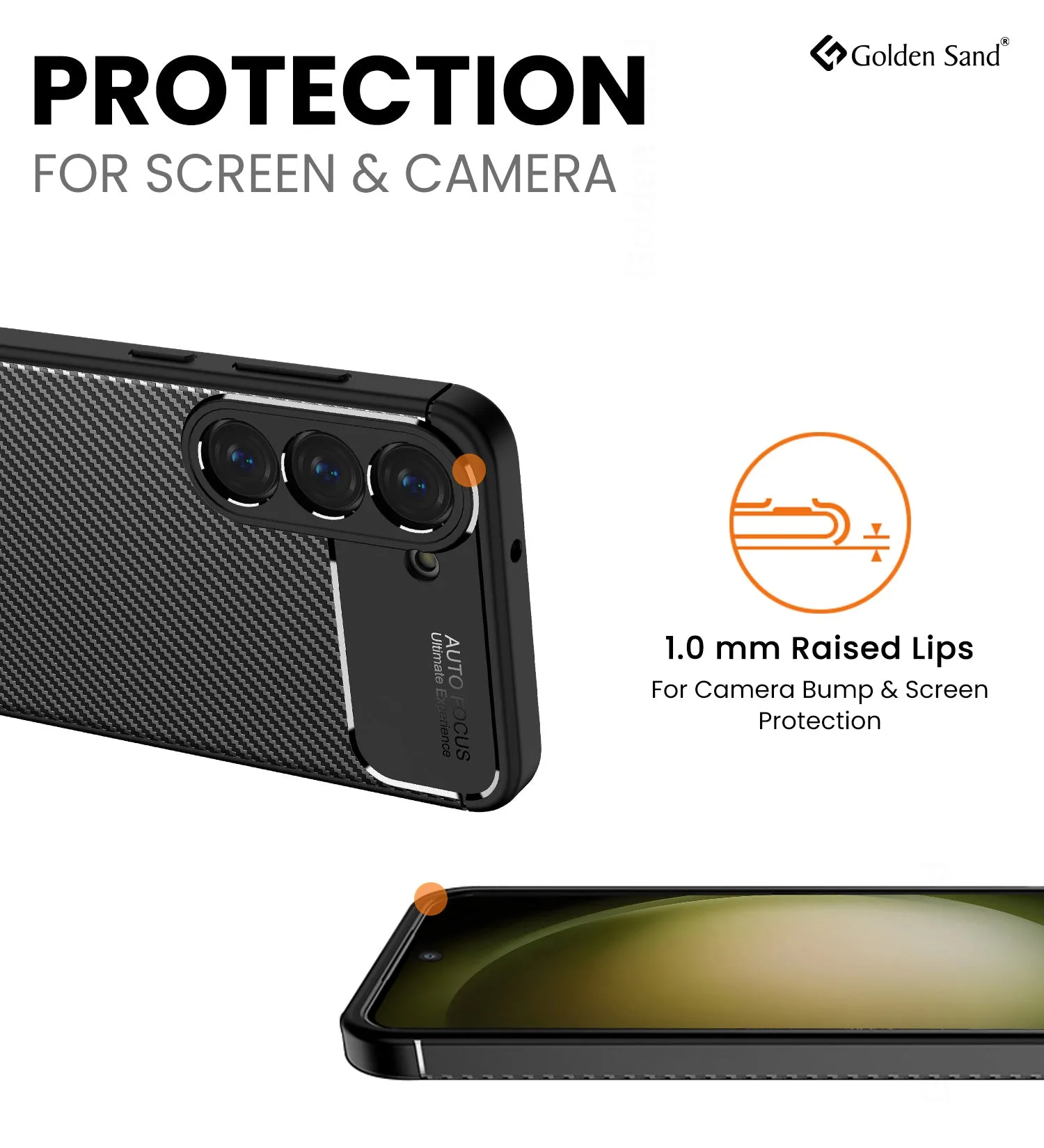 Aramid Fibre Series Shockproof Armor Back Cover for Samsung Galaxy S23  Plus 5G, 6.6 inch, Black