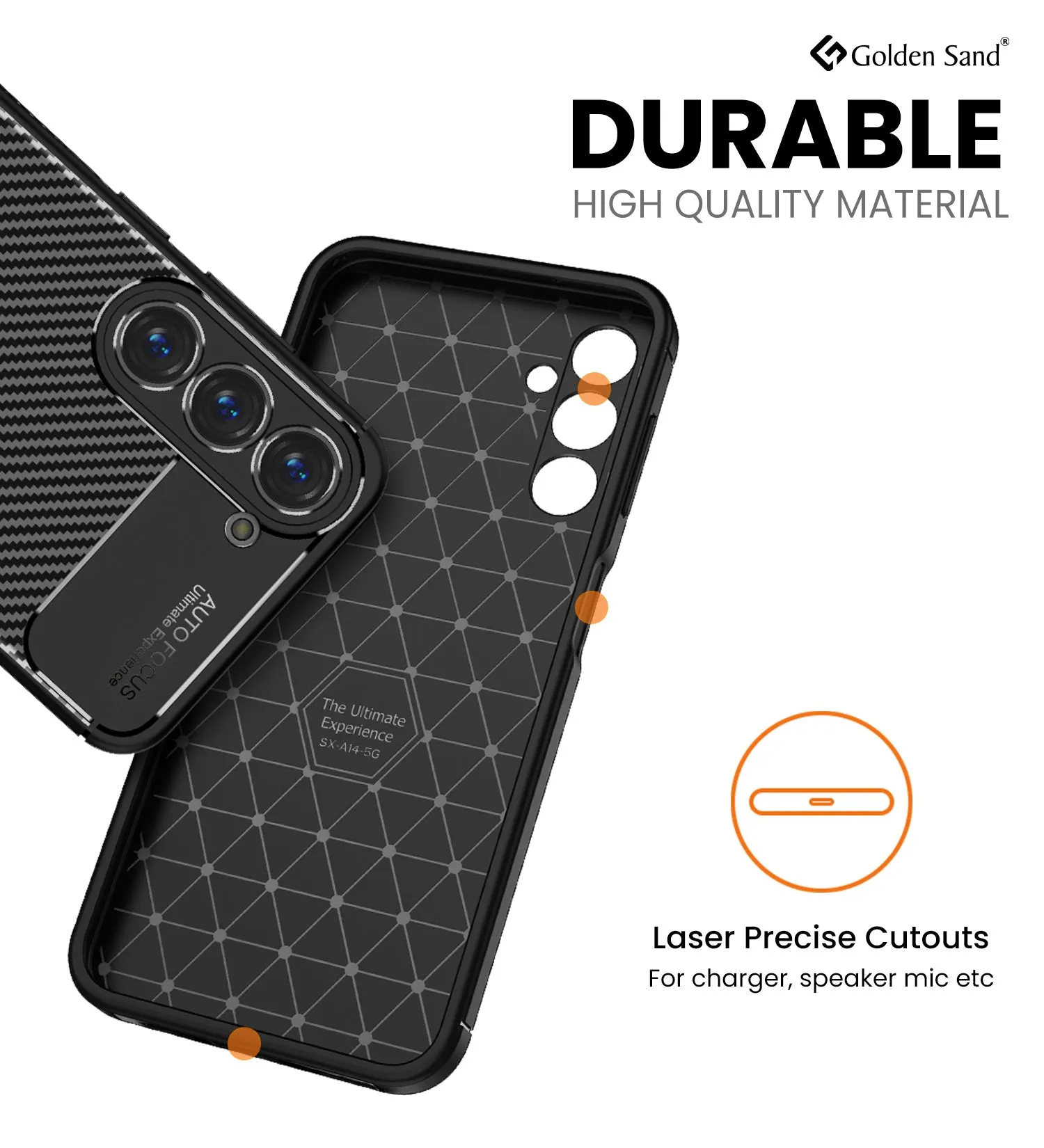 Aramid Fibre Series Shockproof Armor Back Cover for Samsung Galaxy S23  Plus 5G, 6.6 inch, Black