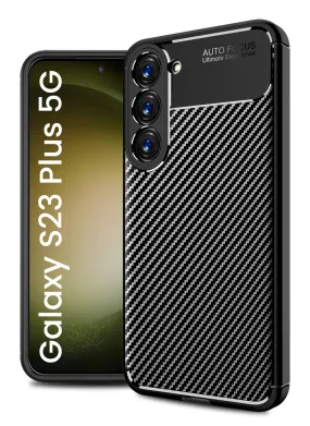 Aramid Fibre Series Shockproof Armor Back Cover for Samsung Galaxy S23  Plus 5G, 6.6 inch, Black