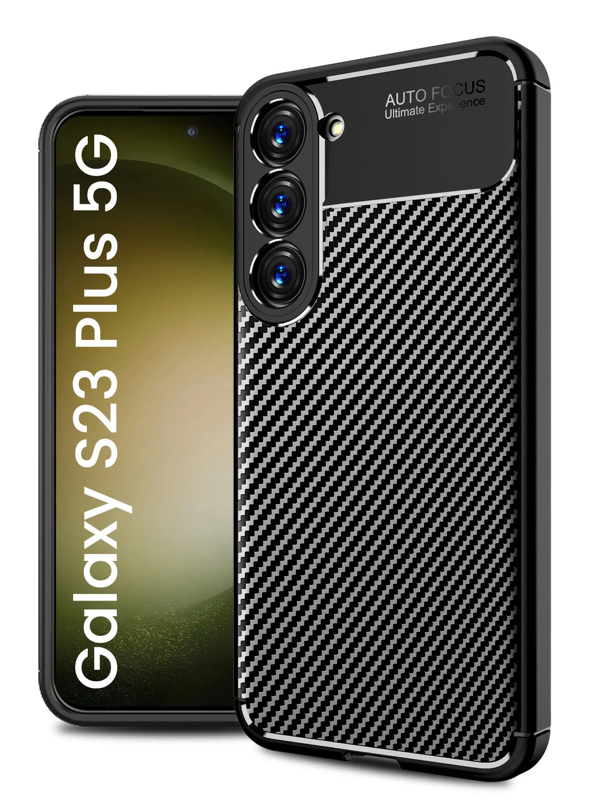 Aramid Fibre Series Shockproof Armor Back Cover for Samsung Galaxy S23  Plus 5G, 6.6 inch, Black