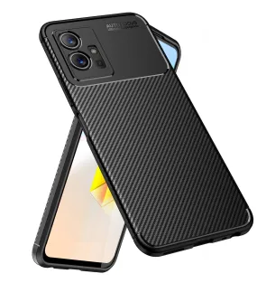Aramid Fibre Series Shockproof Armor Back Cover for Vivo t1 5G, Vivo Y75 5G, Vivo Y55 5G, iQOO Z6 5G, 6.58 inch, Black