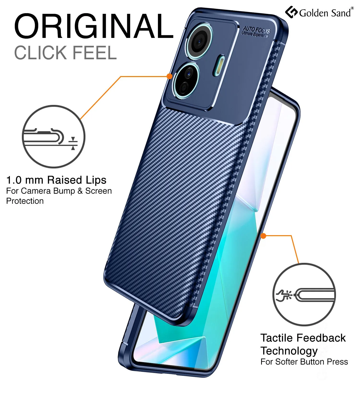 Aramid Fibre Series Shockproof Armor Back Cover for Vivo T1 Pro 5G, iQOO Z6 Pro 5G, 6.44 inch, Blue