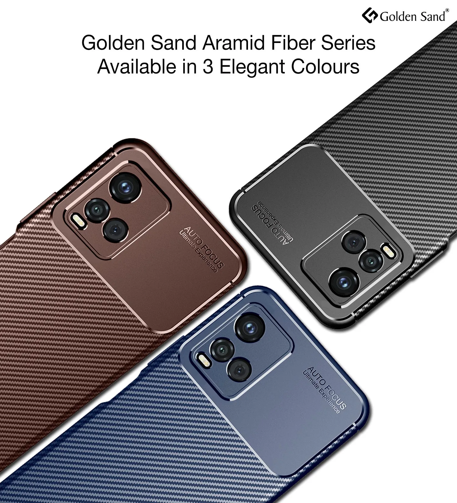 Aramid Fibre Series Shockproof Armor Back Cover for vivo T1x 4G, Vivo Y21A, Vivo Y21e, Vivo Y33T, Vivo Y21t, Y33s, Vivo Y21, 6.58 inch, Brown