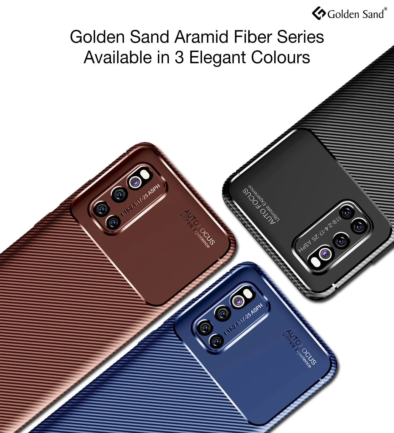 Aramid Fibre Series Shockproof Armor Back Cover for Vivo V19 6.44 inch, Brown