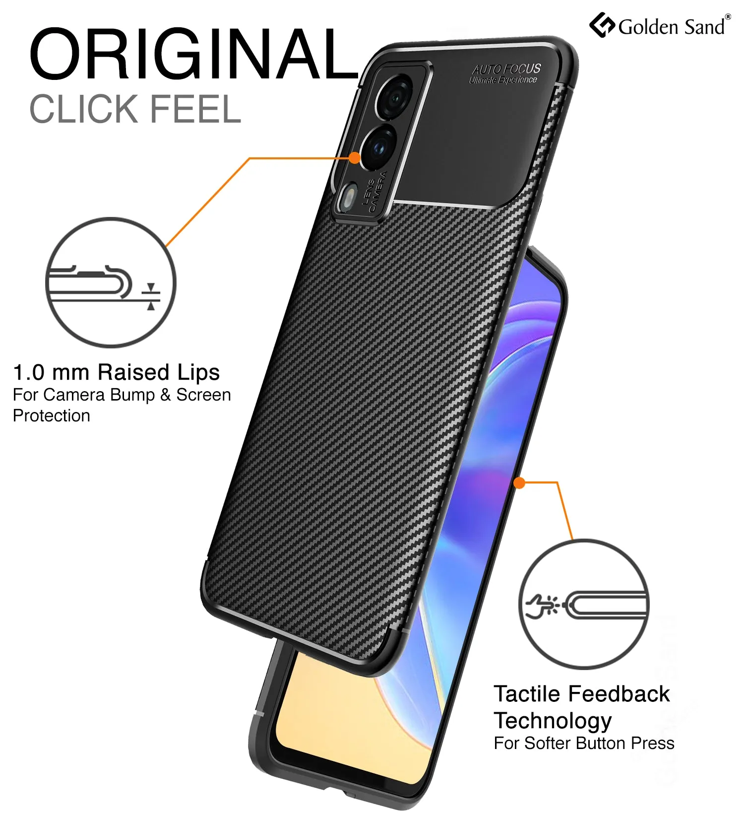 Aramid Fibre Series Shockproof Armor Back Cover for Vivo V21e 5G, 6.44 inch, Black
