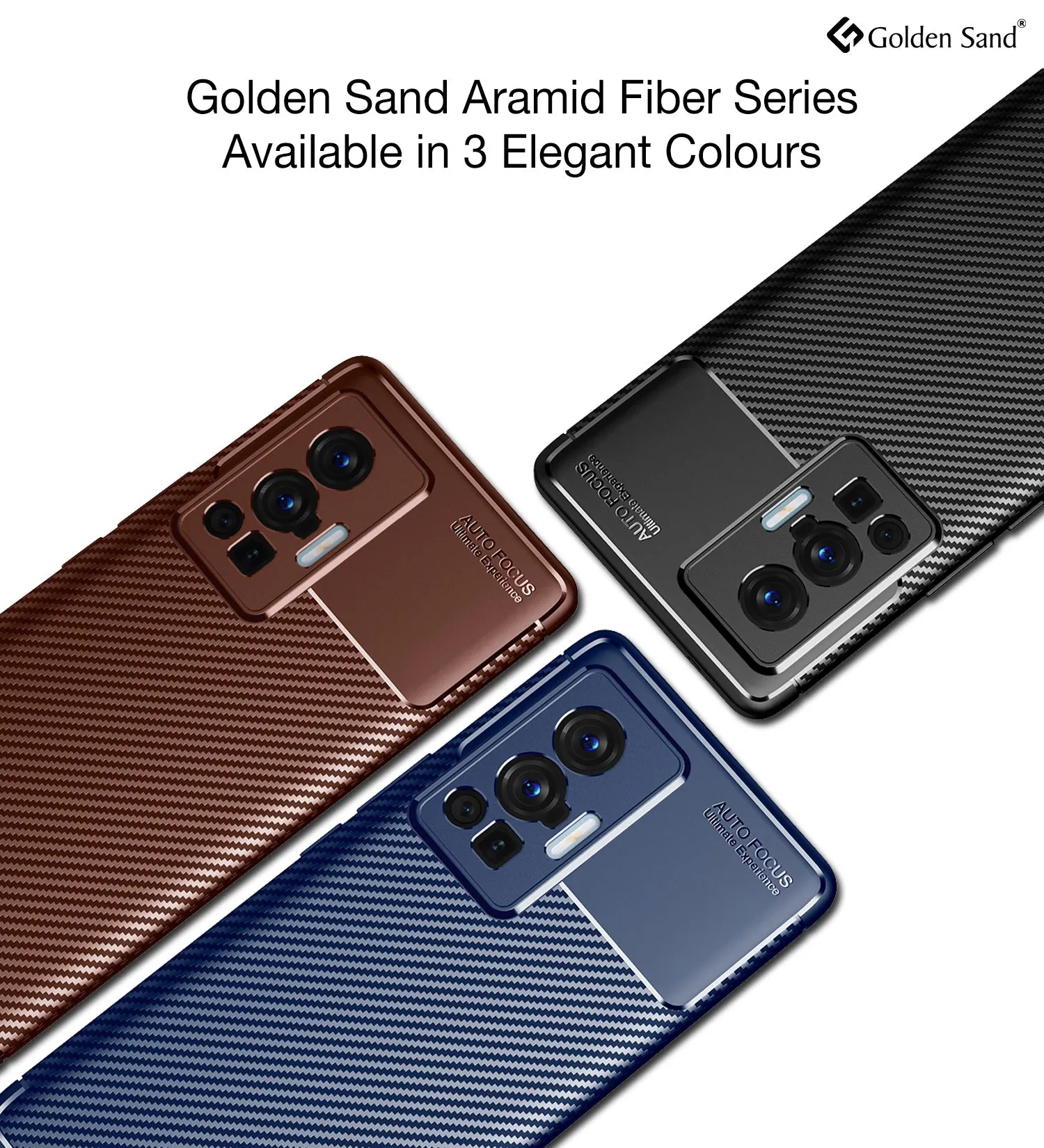 Aramid Fibre Series Shockproof Armor Back Cover for Vivo X70 Pro [Not for Vivo X70 Pro Plus], 6.56 inch, Black