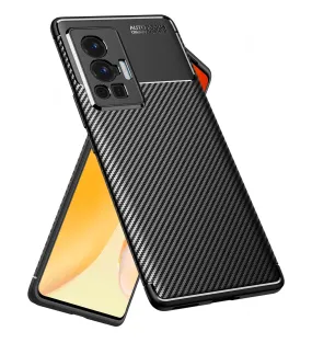Aramid Fibre Series Shockproof Armor Back Cover for Vivo X70 Pro [Not for Vivo X70 Pro Plus], 6.56 inch, Black