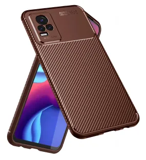 Aramid Fibre Series Shockproof Armor Back Cover for ViVO Y73, 6.44 inch, Brown