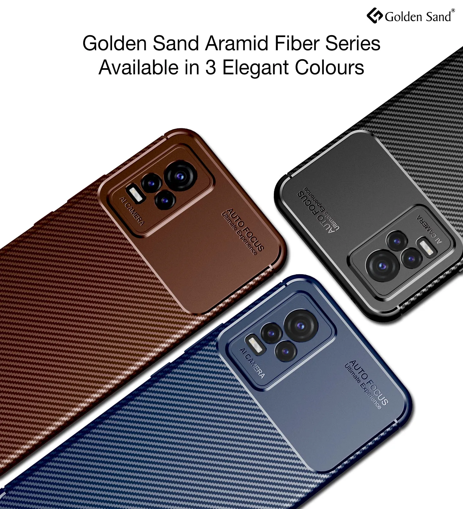 Aramid Fibre Series Shockproof Armor Back Cover for ViVO Y73, 6.44 inch, Brown