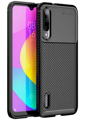 Aramid Fibre Series Shockproof Armor Back Cover for Xiaomi Mi A3 6.1 inch, Black