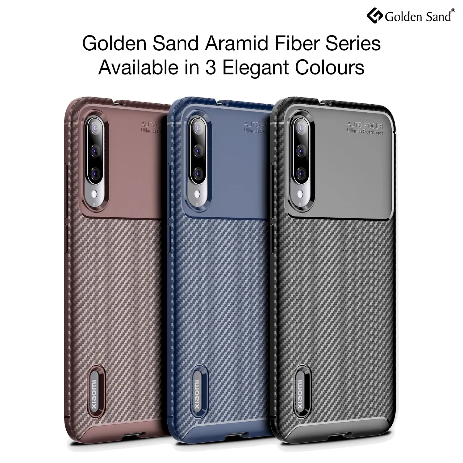 Aramid Fibre Series Shockproof Armor Back Cover for Xiaomi Mi A3 6.1 inch, Black