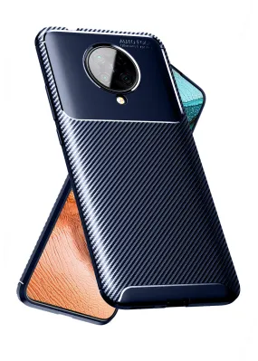 Aramid Fibre Series Shockproof Armor Back Cover for Xiaomi Poco F2 Pro 6.67 inch, Blue