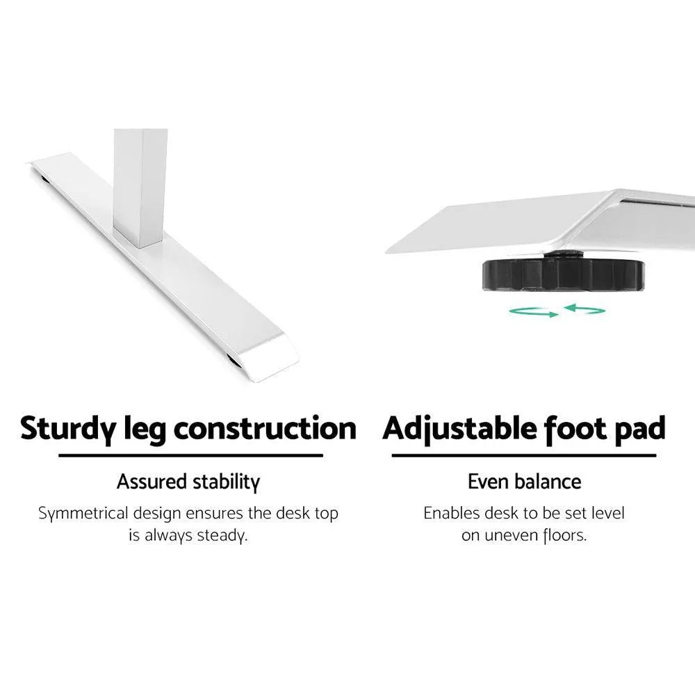 Artiss Motorised Standing Desk - White