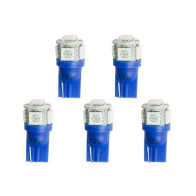 AutoMeter 3286-K LED BULB; REPLACEMENT; T3 WEDGE; BLUE; 5 PACK
