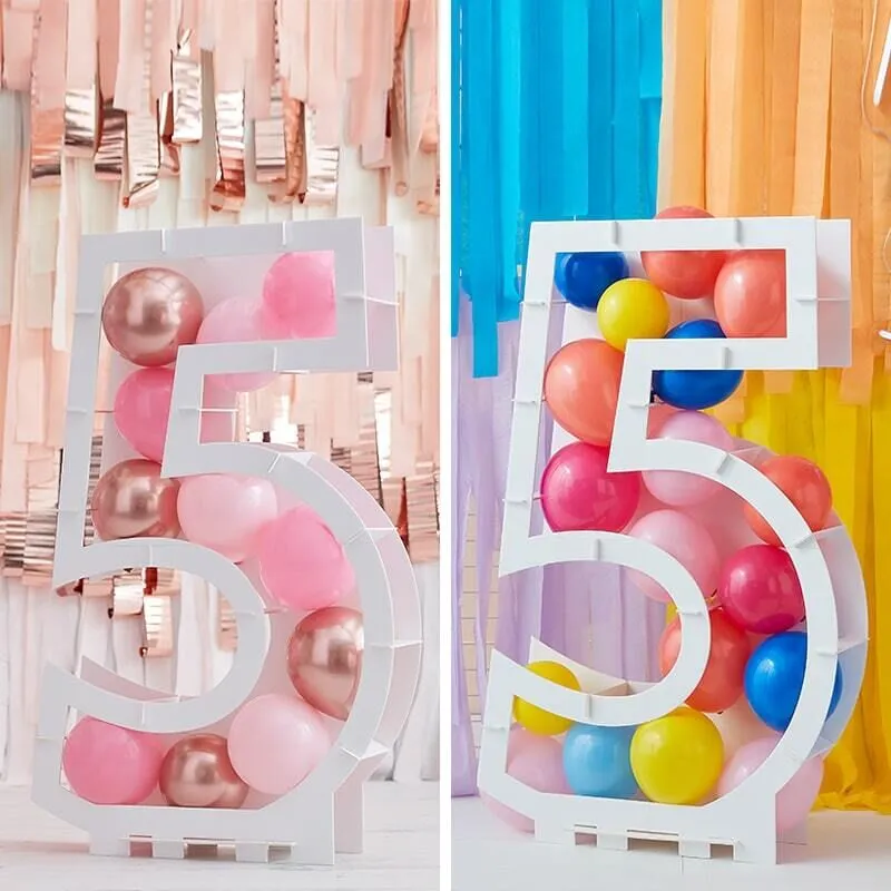 Balloon Mosaic Number Stand 5