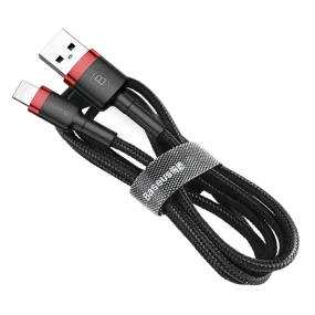 Baseus Kevlar USB Cable Lightening Gray & Black 2A 1 m