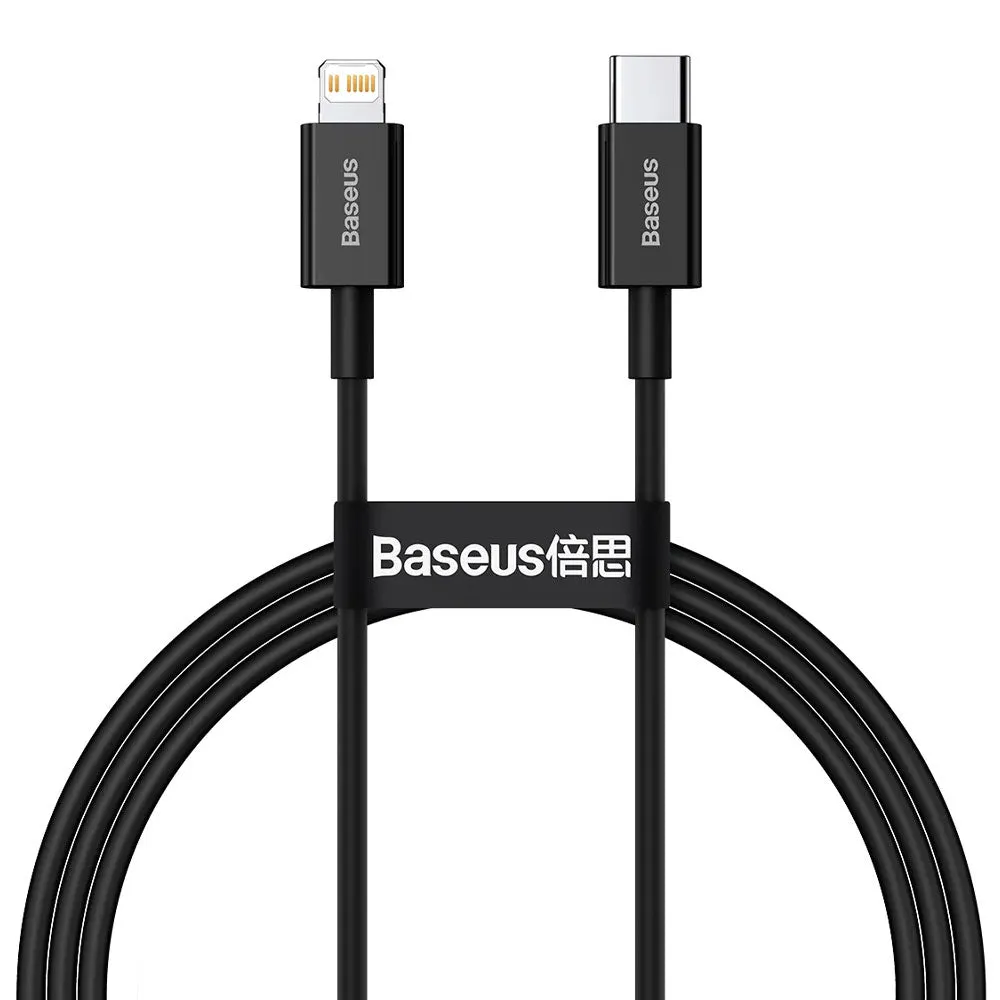 Baseus Superior Series CATLYS-C01 Type-C To Lightning Cable 20W Fast Charging 2m - Black
