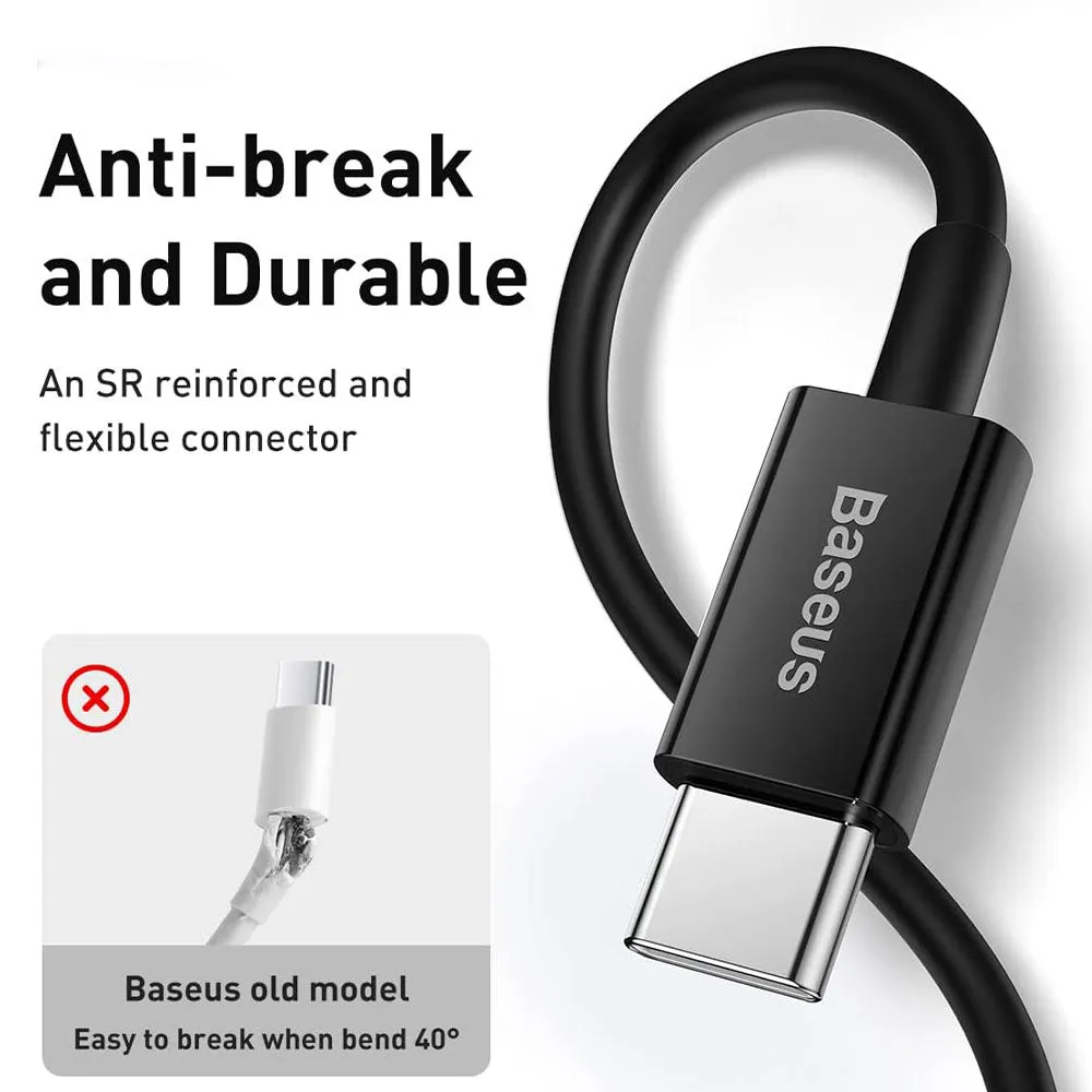Baseus Superior Series CATLYS-C01 Type-C To Lightning Cable 20W Fast Charging 2m - Black