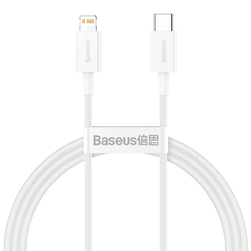 Baseus Superior Series CATLYS-C02 Type-C To Lightning Cable 20W Fast Charging 2m - White