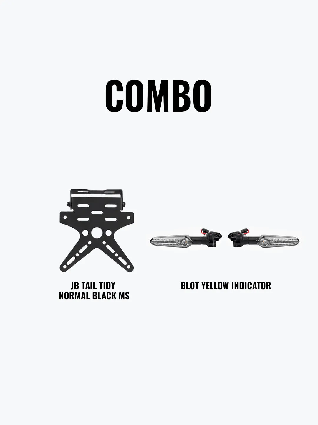 Blot Yellow Indicator   JB Tail Tidy Normal Black Mild Steel