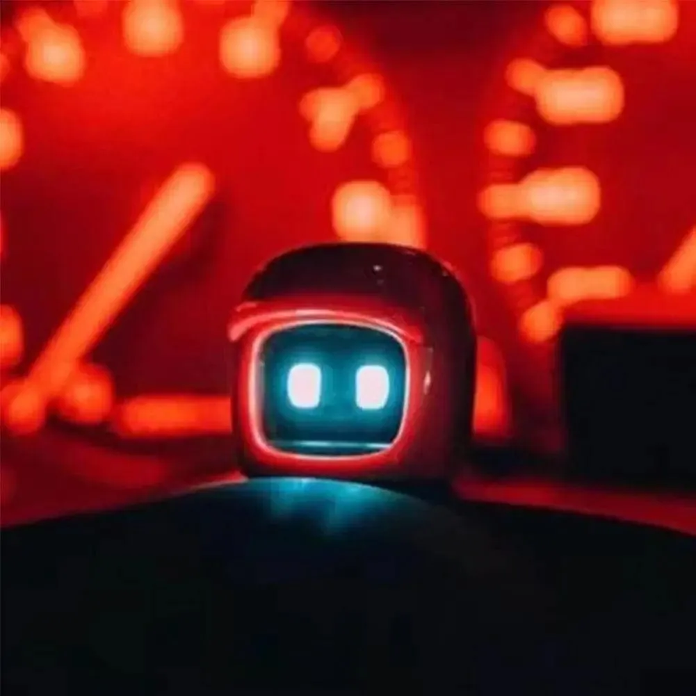 Car Partner Cute Helmet Robot - Smart Car Toy Decoration, Home & Office Desktop Ornament, Interior Accessorie