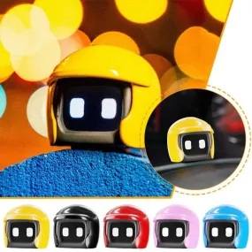 Car Partner Cute Helmet Robot - Smart Car Toy Decoration, Home & Office Desktop Ornament, Interior Accessorie