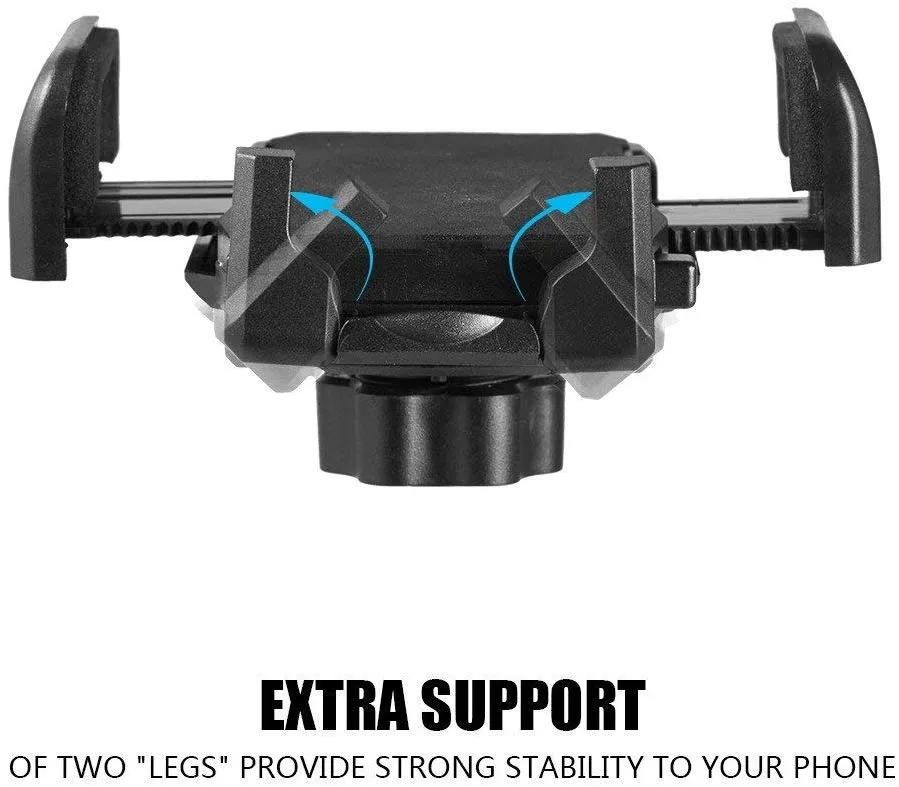 Cell Phone Holder for Car, Universal Adjustable Gooseneck Cup Holder Cradle Car Mount for iPhone Xs/Xs Max/Xr/8/7 Plus/iPod Touch (Black)