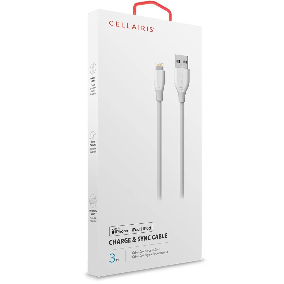 Charge Cable - 3FT USB-A to MFi Lightning 18W White (C89 Chip) Cables