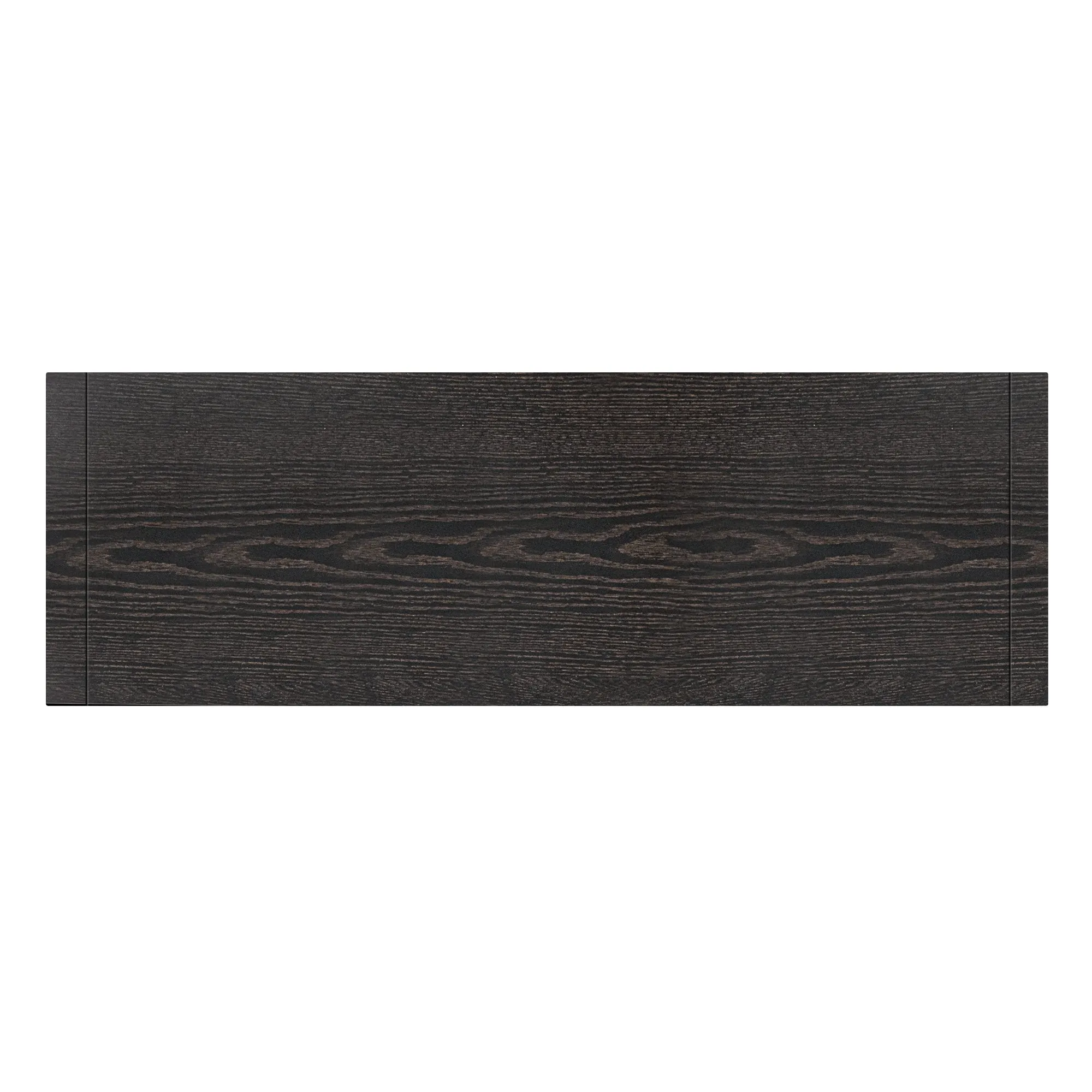 Cina Storage Cabinet with Tempered Glass - Walnut