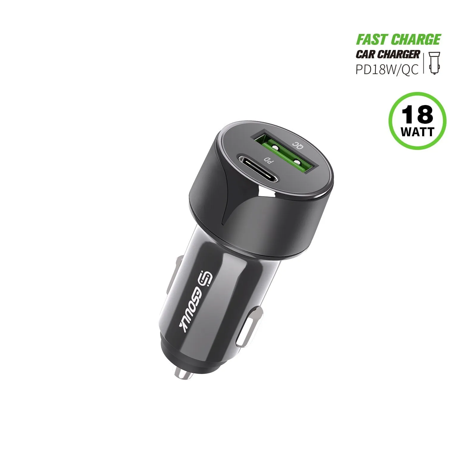 classic For IPhone 15 / 15 PRO / 15 PRO MAX 18W Car Charger PD   2.4A USB - Car Charger Adapter Only