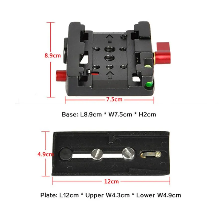 Commlite CS-QP01 Video Quick Release Plate System(Manfrotto 577/501 compatible)