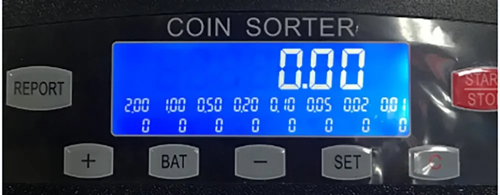 CRONY CN-550 Coin counting machine LCD screen coin sorting machine Export coin counting machine Banknote Verifiers Money Counter