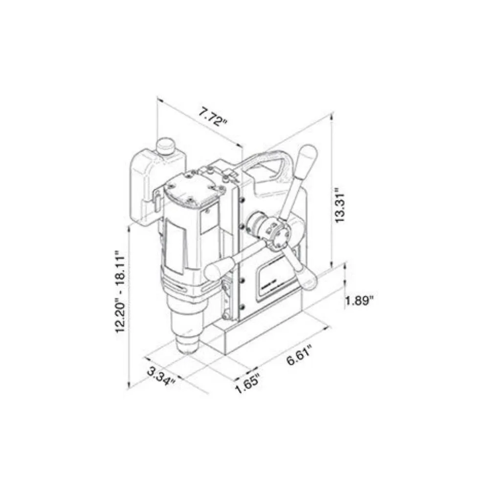 CS Unitec AutoMAB 350 Automatic Magnetic Drill | 1-5/8" Dia. Hole Cutting Capacity