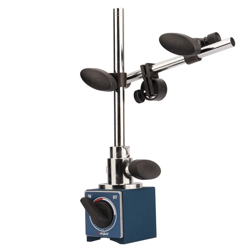 DASQUA 60Kgs / 132Lbs Magnetic Base For Digital Dial Test Indicators Industrial Precision Indicators Stand Holder With Fine Adjustment