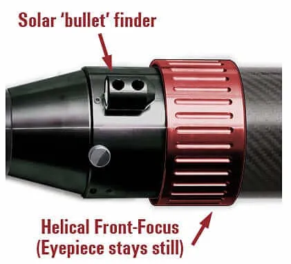 DayStar Filters Scout 60mm DS Chromosphere Solar Telescope (OTA Only)