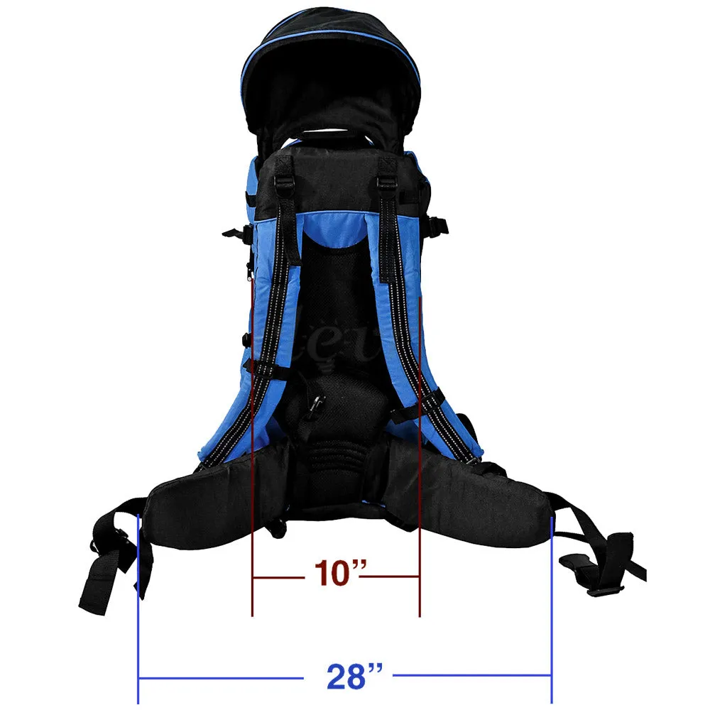 Deluxe Baby Backpack Child Carrier, Blue