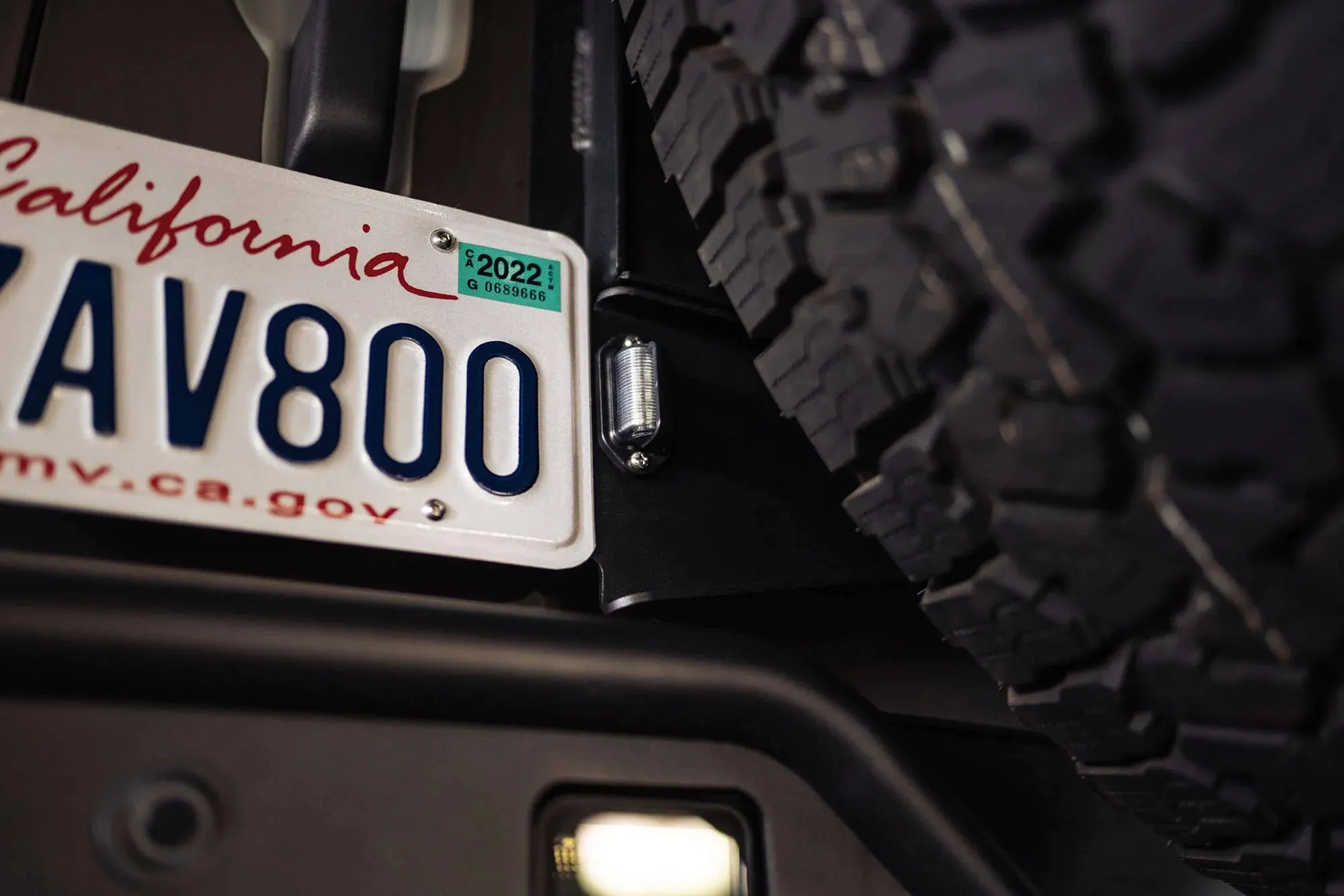 DV8 Rear License Plate Relocation Bracket - 2021  Ford Bronco -  LPBR-03