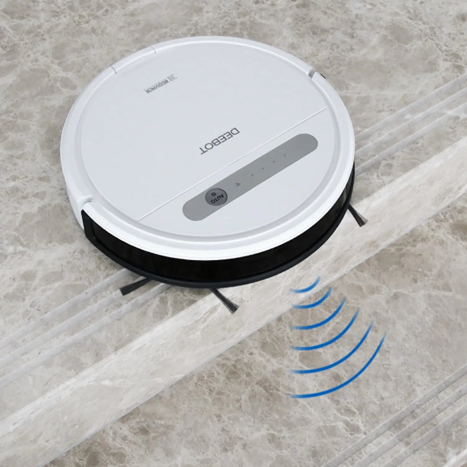 ECOVACS Deebot 610, Smart Robotic Vacuum, for Carpet, Bare Floors, Pet Hair, OZMO Mopping Technology, Alexa Compatible - (White)